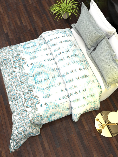 The White Moss DC London Double Bed 100% Cotton bedsheet with 2 pillow covers